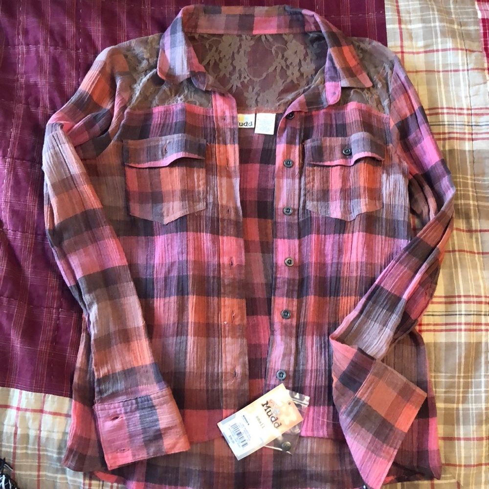 Plaid Small Button Up